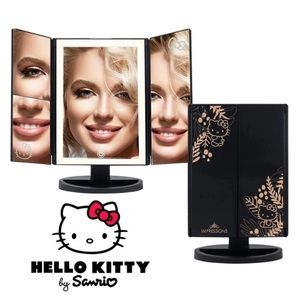 NEW Hello Kitty LIMITED EDITION Supercute LED Trifold Makeup Mirror